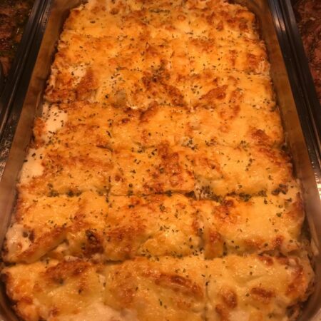 PENNE QUATRO FORMAGI GRATINATE